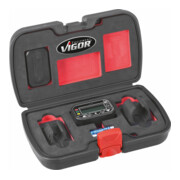 VIGOR Mesureur d’angle rotatif V2795 2% Longueur totale : 75 mm Nombre d’outils : 4