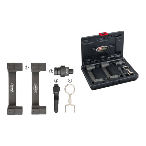 VIGOR Motoreinstell Werkzeug-Satz VAG 2,4 l, 3,2 l FSI V4371 Anzahl Werkzeuge: 5