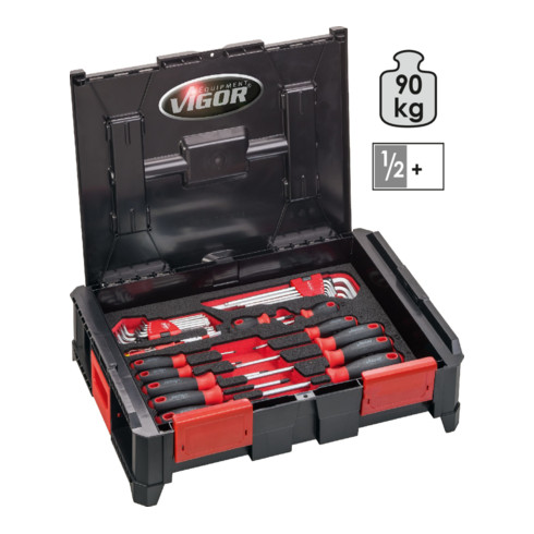 VIGOR Multibox-L mit Schraubendreher-Einlage V5164 Anzahl Werkzeuge: 31