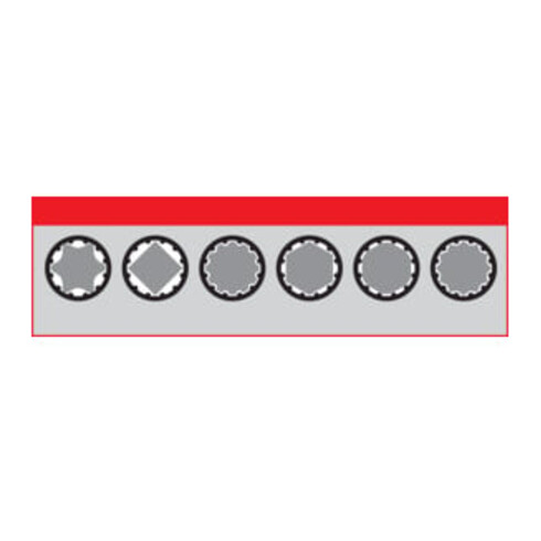 VIGOR 1/2" Steckschlüssel Einsatz Multiprofil