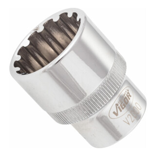 VIGOR Multiprofil-Steckschlüssel Einsatz Multiprofil V2000 Vierkant hohl 12,5 mm (1/2 Zoll) 22 Gesamtlänge: 38.1 mm