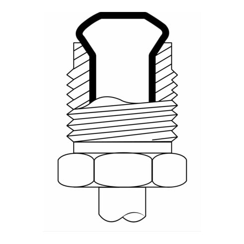 VIGOR Outil à collets pour ∅ de 4,75 mm V4697 6 x 6