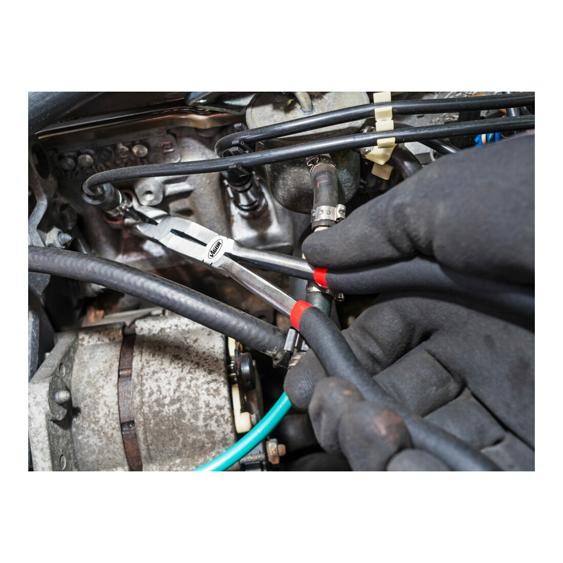VIGOR Pince à bougie avec double articulation 13 mm V5494 Longueur totale : 340 mm