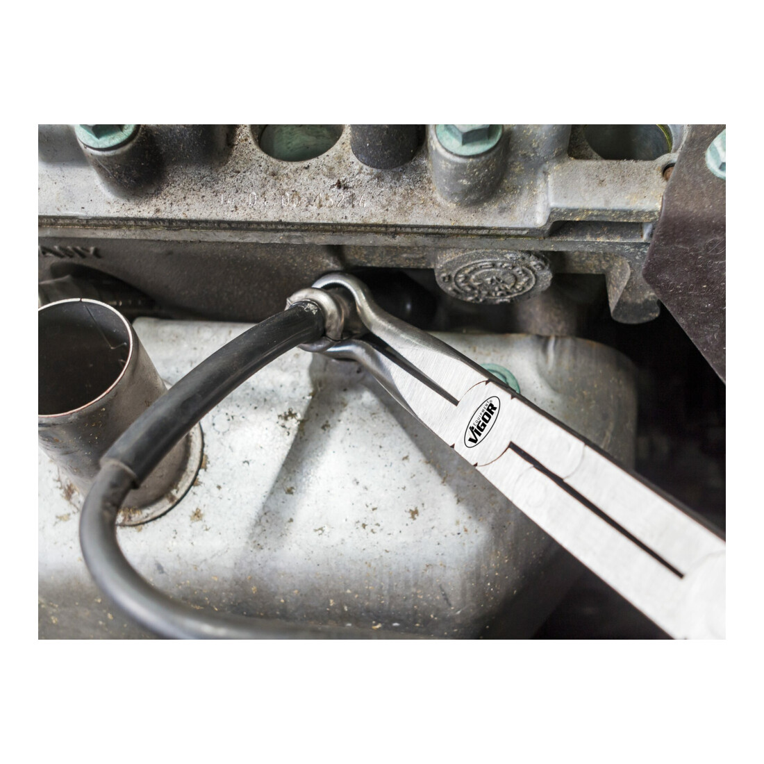 VIGOR Pince à bougie avec double articulation 13 mm V5494 Longueur totale : 340 mm