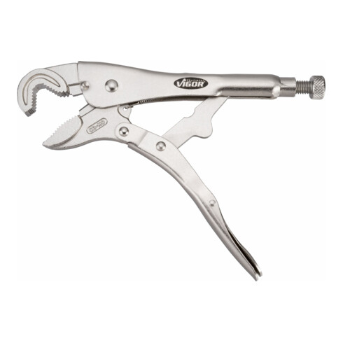 VIGOR Pince à molette V3738 11-19 Longueur totale : 175 mm