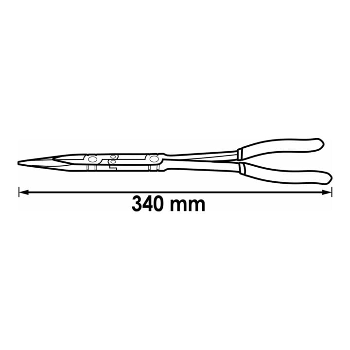 VIGOR Pince plate ronde à double articulation V2783 Longueur totale : 340 mm