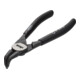 VIGOR Pince pour circlips, courbée / alésage V4428 Longueur totale : 140 mm