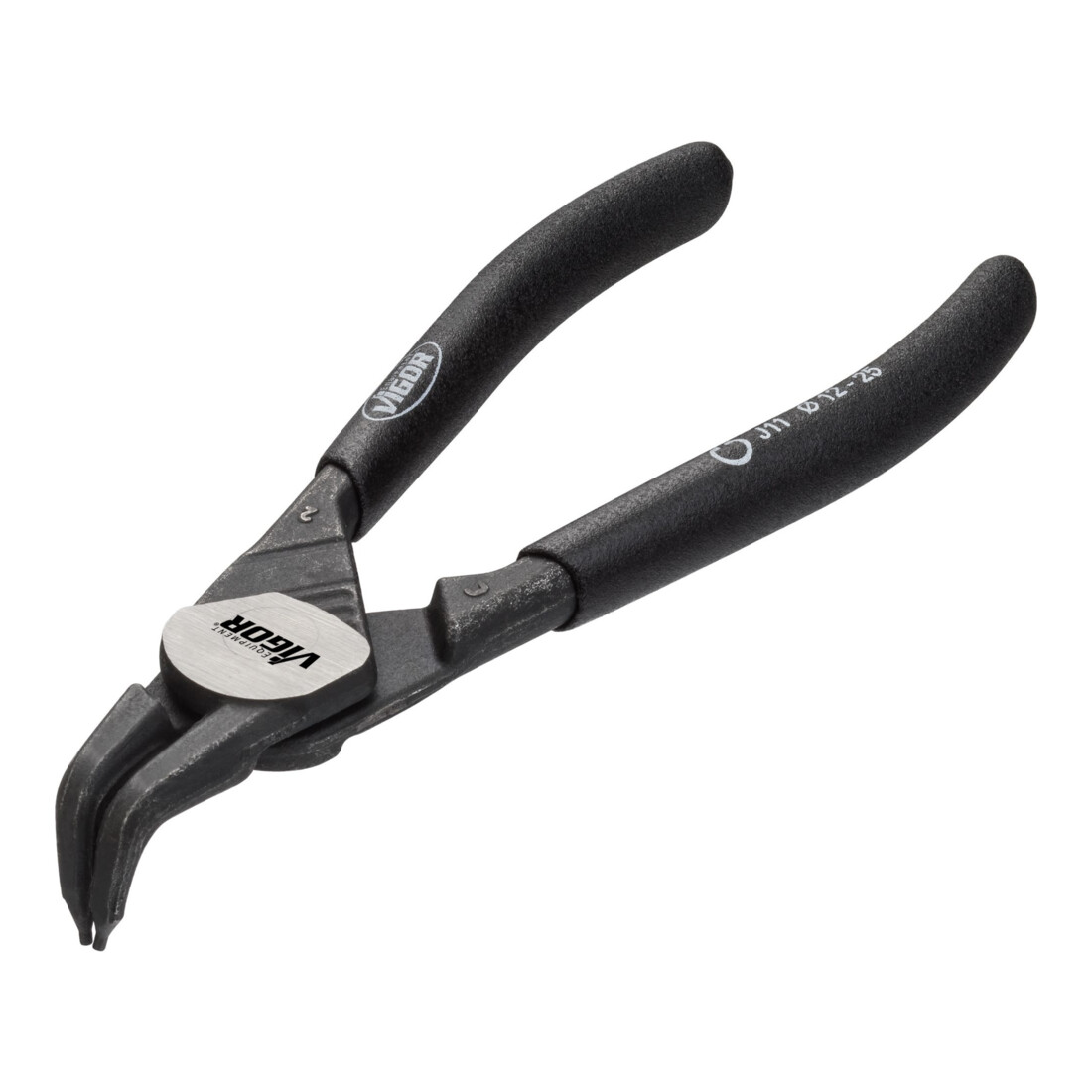 VIGOR Pince pour circlips, courbée / alésage V4428 Longueur totale : 140 mm