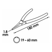 Pince VIGOR pour anneaux de retenue Anneau de retenue intérieur-4
