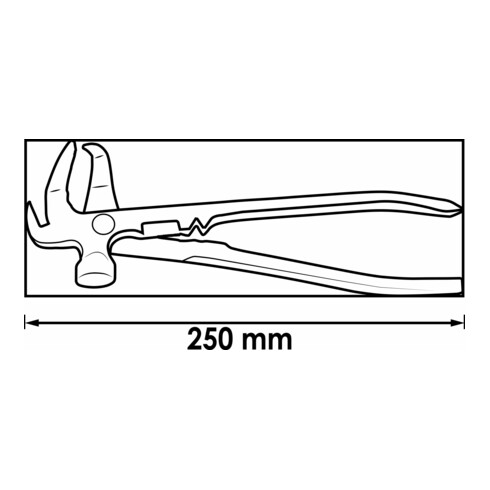 VIGOR Pince pour poids d’équilibrage V1657 250 mm