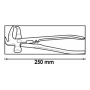 VIGOR Pince pour poids d’équilibrage V1657 250 mm-5