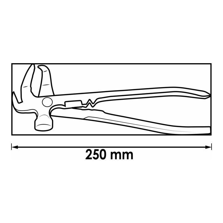 VIGOR Pince pour poids d’équilibrage V1657 250 mm