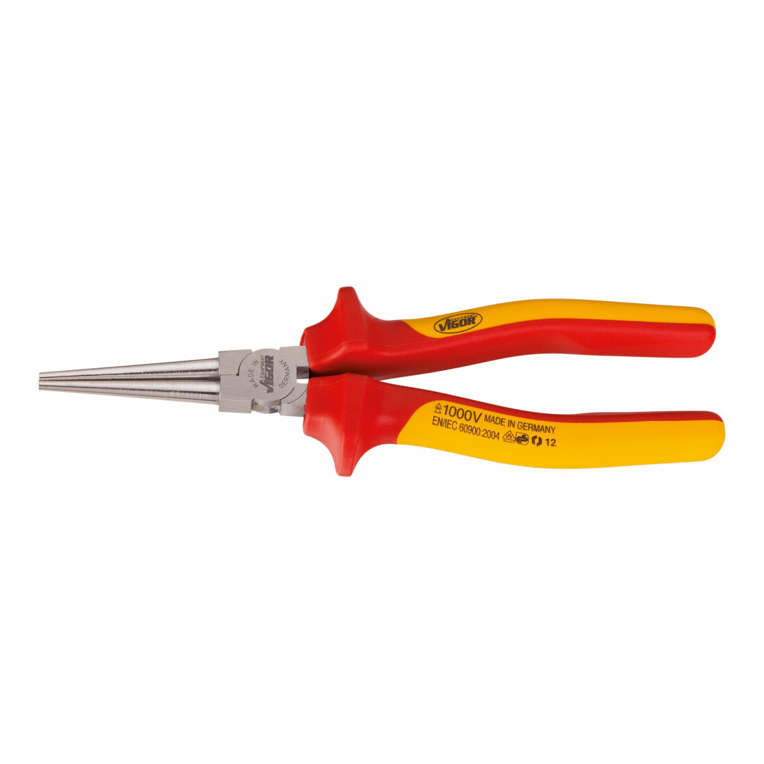 VIGOR Pince ronde VDE V2641 Longueur totale : 160 mm