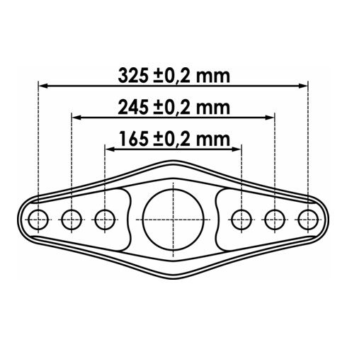VIGOR Platte mit Gewinde für V3750, V4554, V4555 V4556