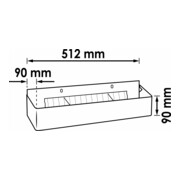 VIGOR Portaflaconi, extra lungo V2393-XD-4