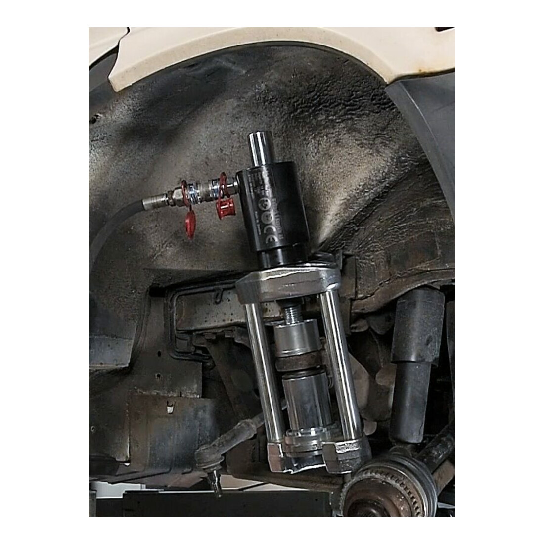 VIGOR Press-Stativ mit offener Platte inklusive Adapter um Platte zu schließen V2885 Anzahl Werkzeuge: 9