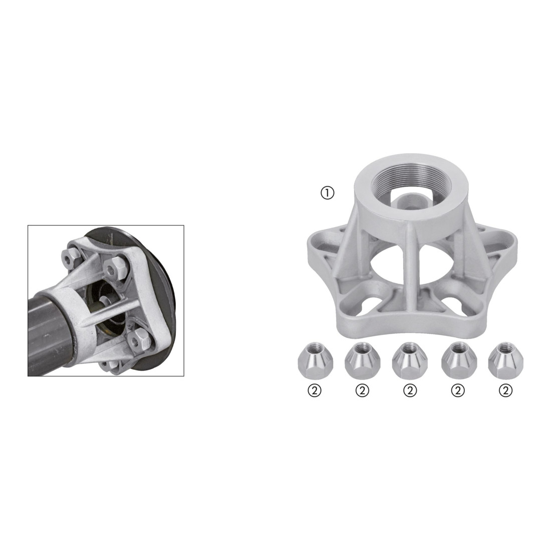 VIGOR Radlager-Satz, hinten FORD Transit V2878 Anzahl Werkzeuge: 6