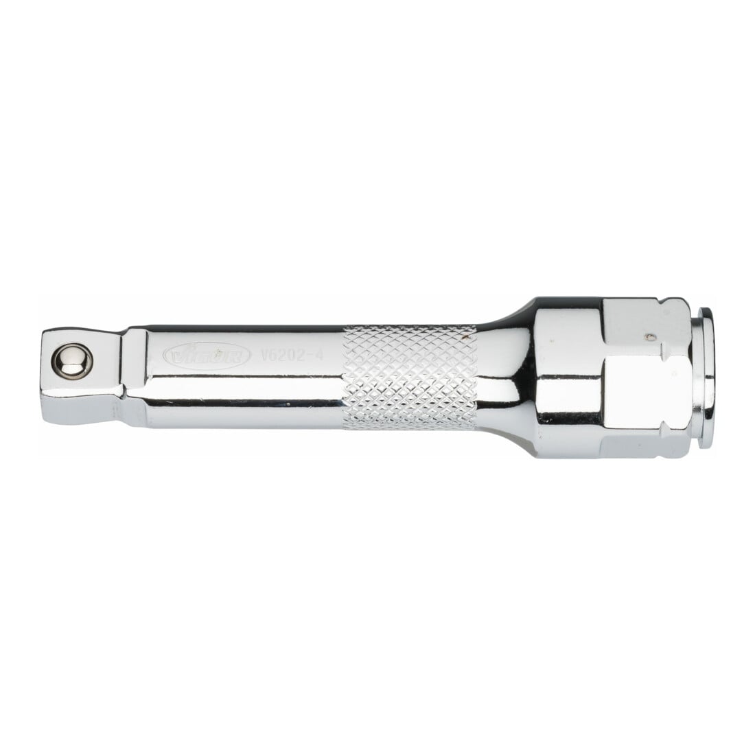 VIGOR Rallonge carré extérieur 10 mm = 3/8 pouce, carré intérieur 10 mm = 3/8 pouce, L 75 mm pour V6202-1 V6202-4