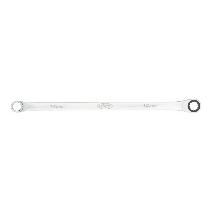 VIGOR Ratschen-Ringschlüssel, extra lang, V7031-14, SW 14 mm