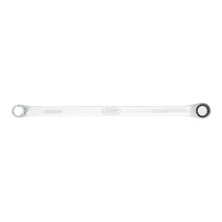 VIGOR Ratschen-Ringschlüssel, extra lang, V7031-17, SW 17 mm