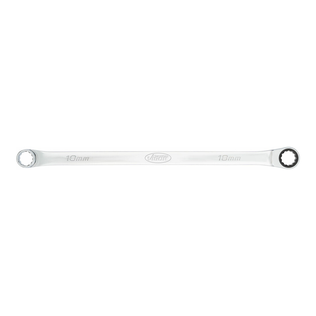 VIGOR Ratschen-Ringschlüssel, extra lang, V7031-18, SW 18 mm