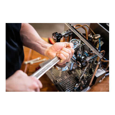 VIGOR Ring-Maulschlüssel, V7740-32, Außen Sechskant Profil, Außen Doppelsechskant Profil, SW 32 mm