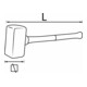 VIGOR Rubberen hamer 2,5 kg V2235