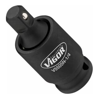 VIGOR Schlagschrauber Gelenkstück, V5505N-1/4, 1/4 Zoll (6,3 mm) Vierkant, 1/4 Zoll (6,3 mm) Vierkant