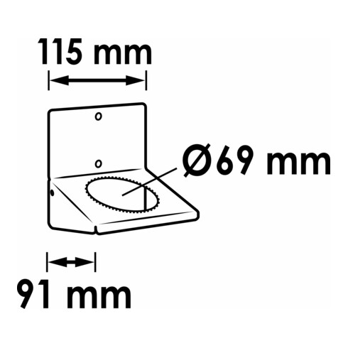 VIGOR Schlagschrauber-Halter V6394