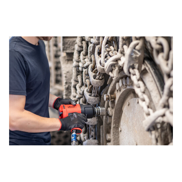 VIGOR Schlagschrauber, Mini, V5671N, Lösemoment maximal [Nm]: 1200 Nm, 1/2 Zoll (12,5 mm) Vierkant, Jumbohammer-Schlagwerk