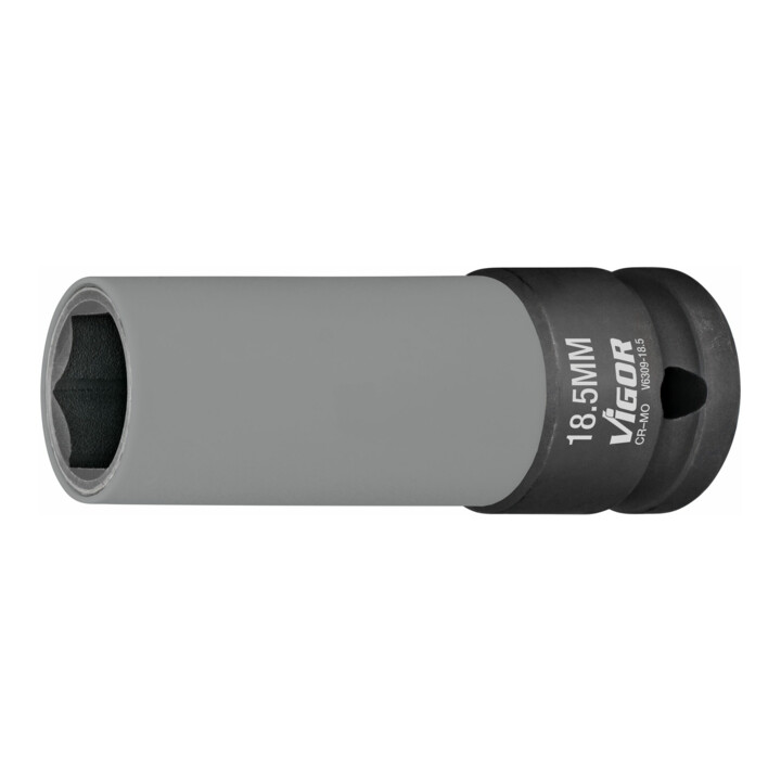 VIGOR Schlagschrauber Steckschlüssel Satz, V6309, 1/2 Zoll (12,5 mm) Vierkant, Außen Sechskant Profil, 2-teilig