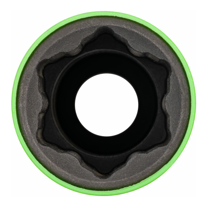 VIGOR Schlagschrauber Steckschlüsseleinsatz Satz, V6312/10, 1/2 Zoll (12,5 mm) Vierkant, Außen Sechskant Profil, Radschrauben Hybrid Sonderprofil, 10-teilig, 15 – 22,2 mm