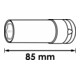 VIGOR Schlagschrauber Steckschlüsseleinsatz, TESLA, V6311, 1/2 Zoll (12,5 mm) Vierkant, Außen Sechskant Profil, SW 22,2 mm-3