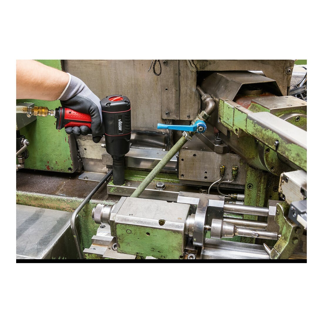 VIGOR Schlagschrauber V4800 1200 Nm Vierkant massiv 12,5 mm (1/2 Zoll) Hochleistungs-Doppelhammer-Schlagwerk