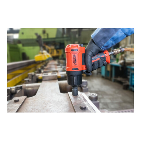 VIGOR Schlagschrauber, V4800N, Lösemoment maximal [Nm]: 1720 Nm, 1/2 Zoll (12,5 mm) Vierkant, Hochleistungs-Doppelhammer-Schlagwerk
