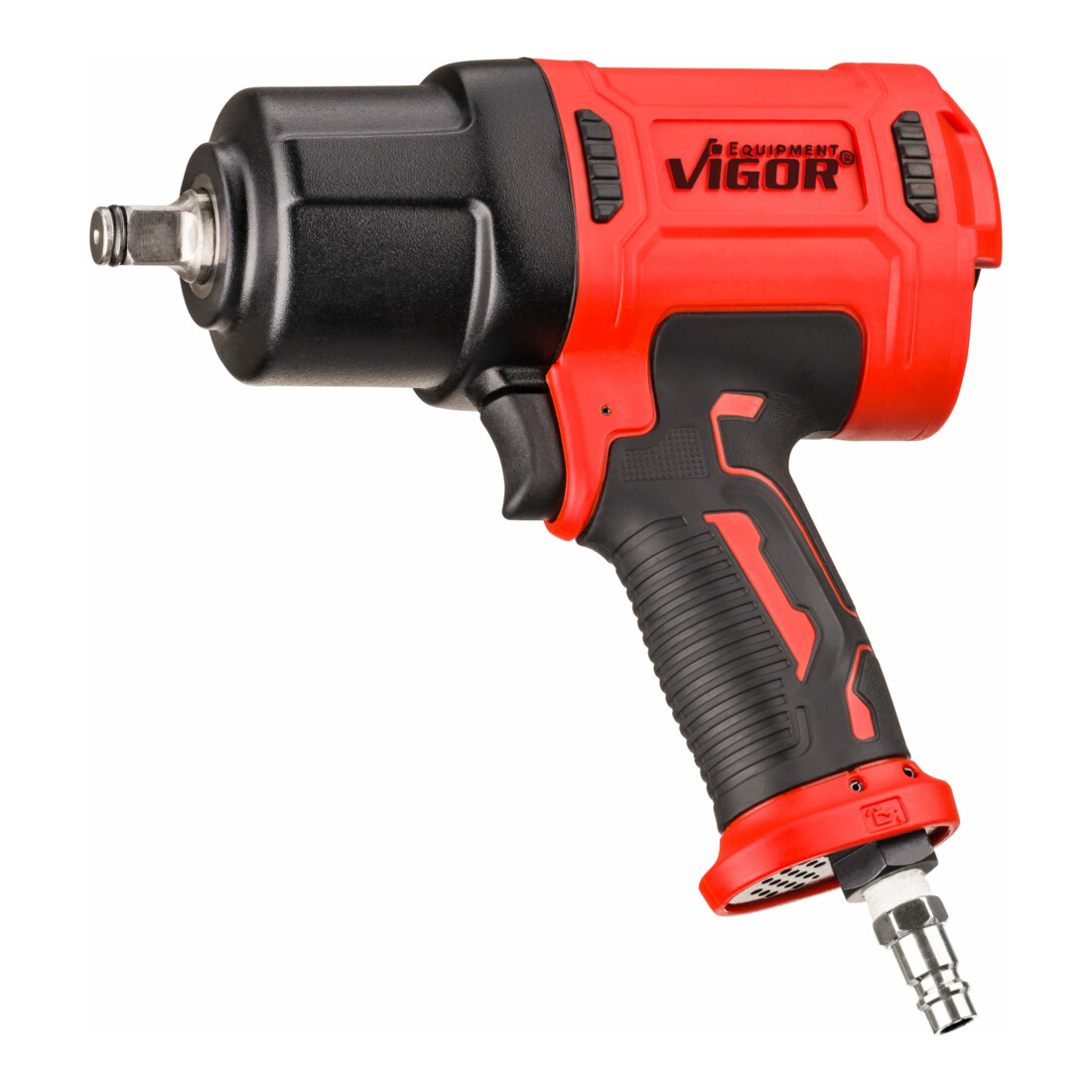 VIGOR Schlagschrauber, V4800N, Lösemoment maximal [Nm]: 1720 Nm, 1/2 Zoll (12,5 mm) Vierkant, Hochleistungs-Doppelhammer-Schlagwerk