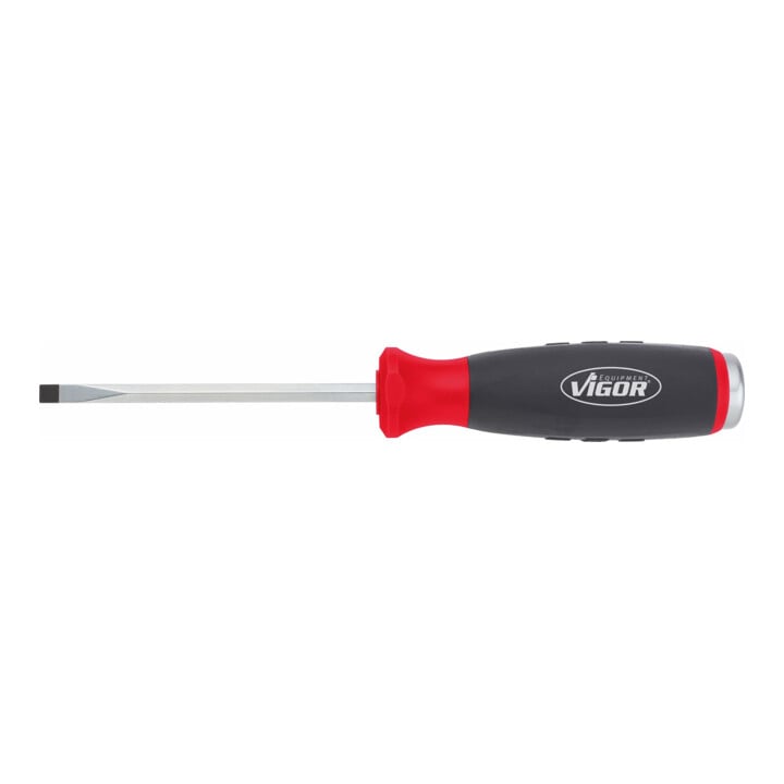 VIGOR Schlitz-Schraubendreher mit Schlagkappe V3599 Schlitz Profil 1 x 5,5 Gesamtlänge: 100 mm