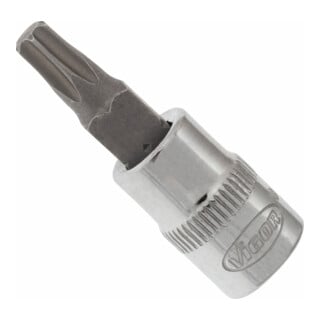 VIGOR Schraubendreher-Einsatz 1/4 Zoll T27 V2130N ∙ Vierkant hohl 6,3 mm (1/4 Zoll) ∙ Innen TX Profil