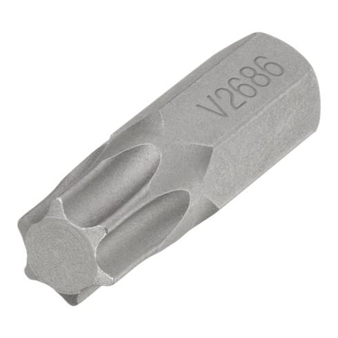 VIGOR Schraubendreher-Einsatz (Bit) V2686 ∙ Sechskant massiv 8 (5/16 Zoll) ∙ Innen TORX® Profil ∙ Schlüsselweite: T55 ∙ Gesamtlänge: 30 mm