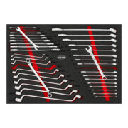 VIGOR Schraubenschlüssel-Einlage, L, V6643N, 36-teilig, 6 x 7 – 24 x 27, 6 – 27 mm