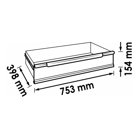 VIGOR Schublade, hoch V4111