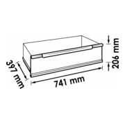 VIGOR Schublade, hoch V4814-1-4