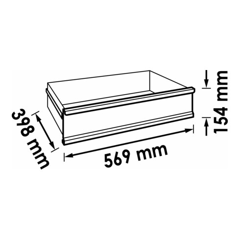 VIGOR Schublade, hoch V5489-3