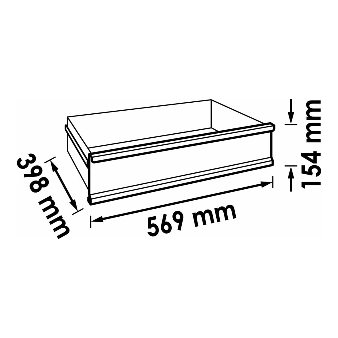 VIGOR Schublade, hoch V5489-3