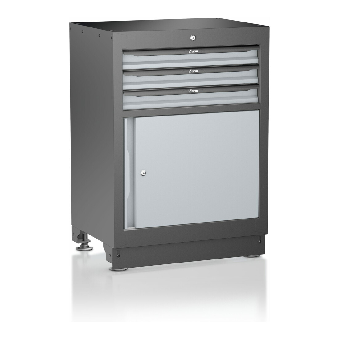 VIGOR Schubladen-Unterschrank 3 Schubladen 676 mm V6000-030