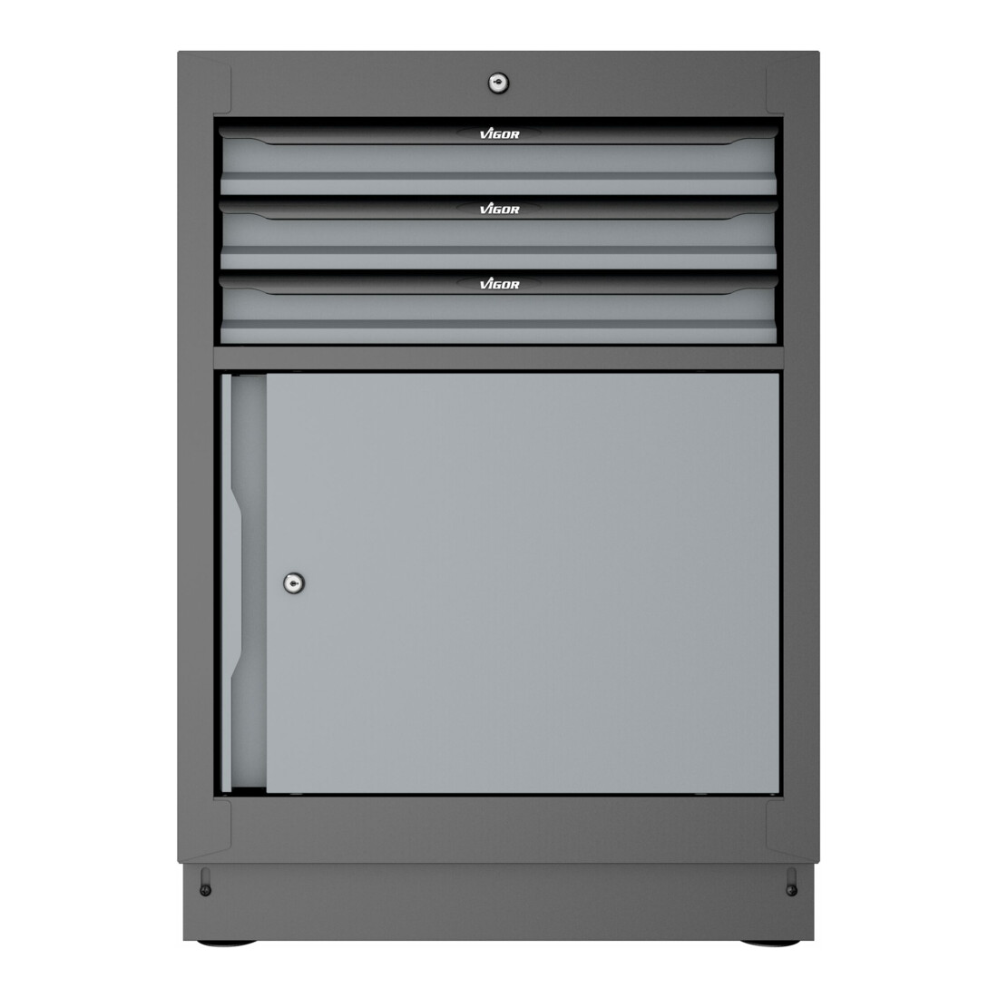 VIGOR Schubladen-Unterschrank 3 Schubladen 676 mm V6000-030