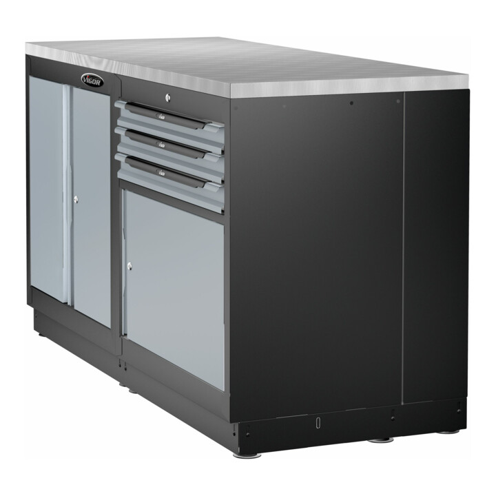 VIGOR Schubladen-Unterschrank 3 Schubladen 861 mm V6000-030XL