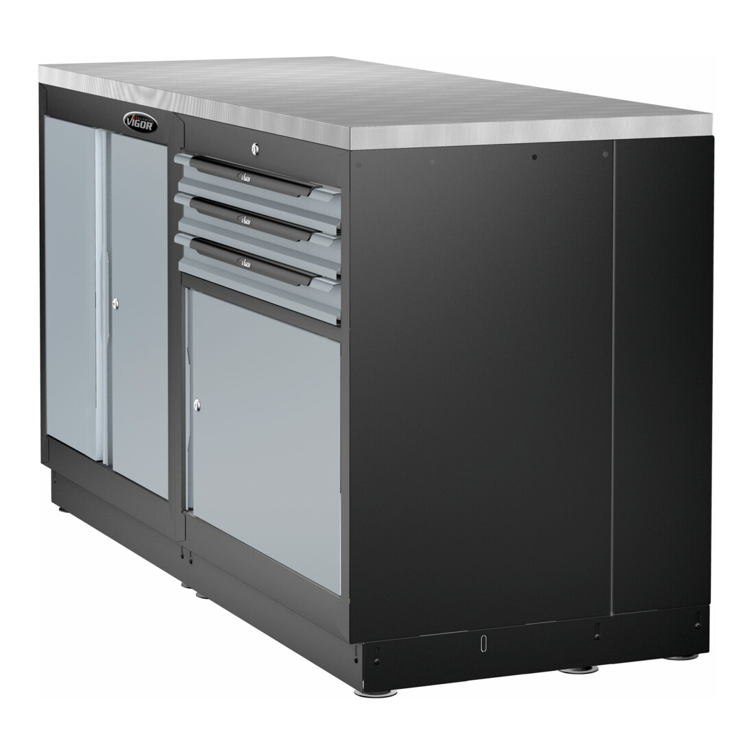 VIGOR Schubladen-Unterschrank 3 Schubladen 861 mm V6000-030XL