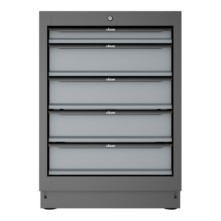 VIGOR Schubladen-Unterschrank 5 Schubladen 676 mm V6000-031