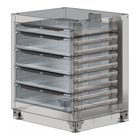 VIGOR Schubladen-Unterschrank 5 Schubladen 676 mm V6000-031